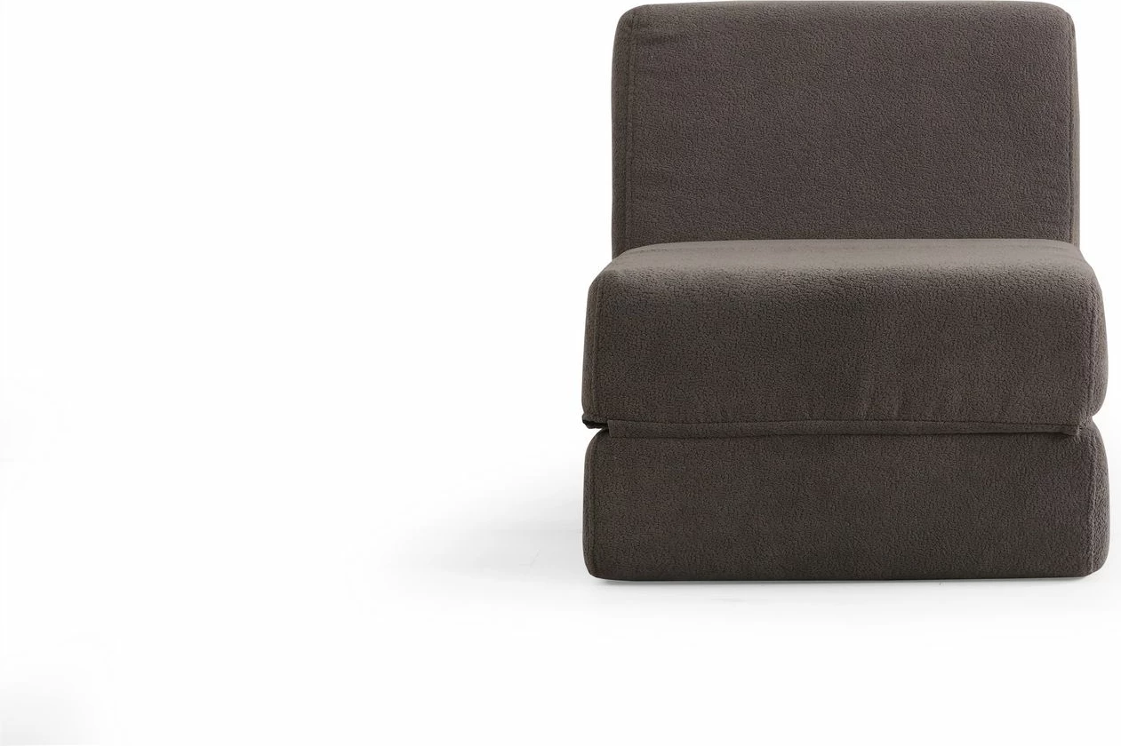 Krevat-karrige një vendëshe, ngjyrë gri e ngrohtë, Atelier del Sofa, Origami Convertable