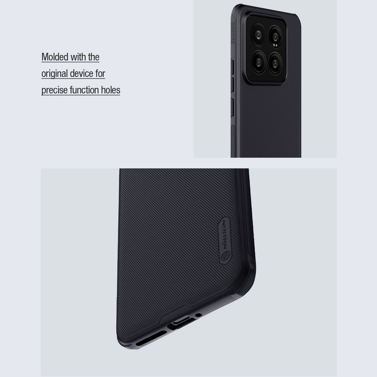 Mbështjellës Nillkin Super Frosted Shield Pro Magnetic për Xiaomi 14 Pro, i zi