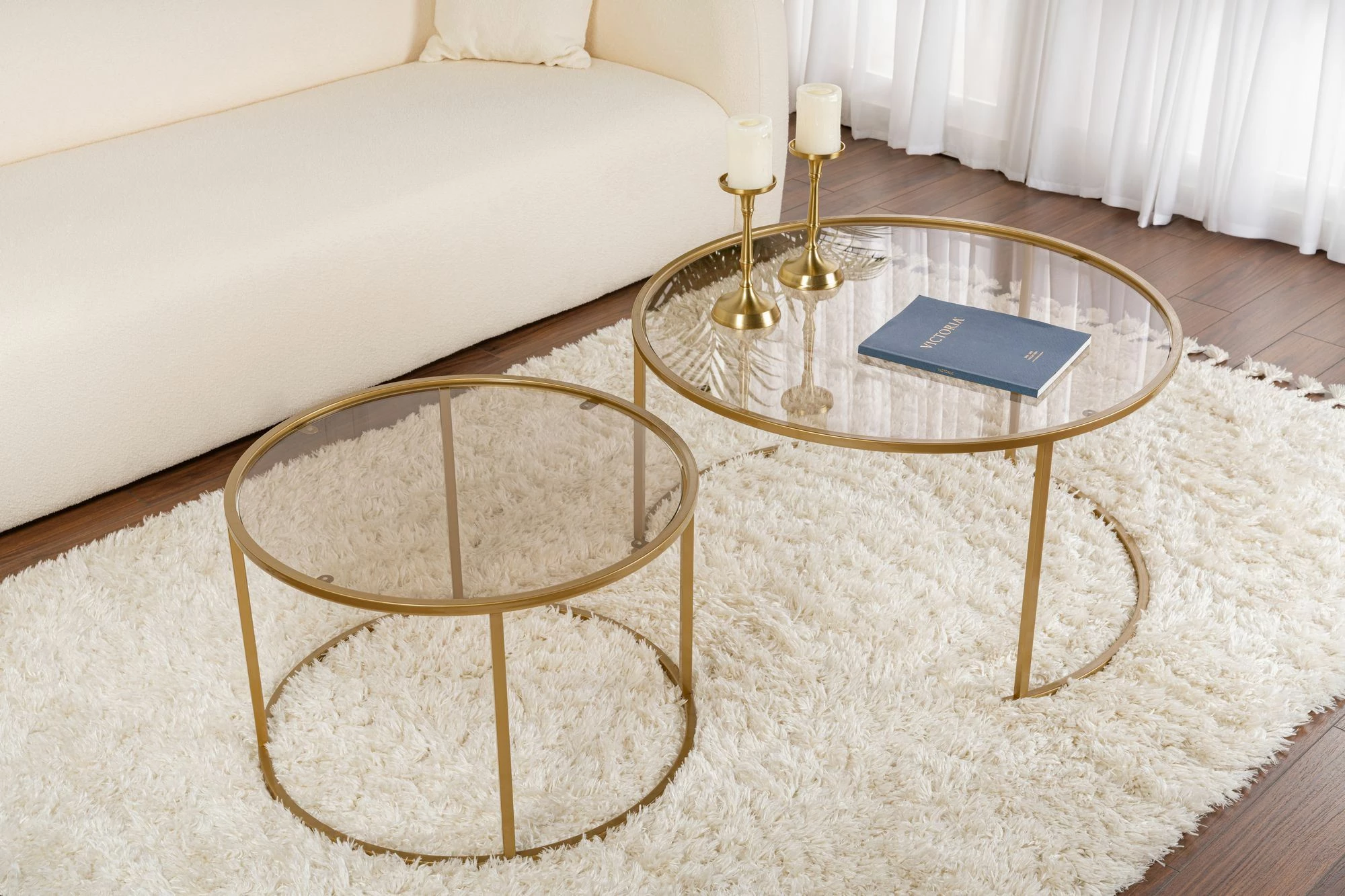 Set tavolinash kafeje Nordure, Aurum - 80, 60 - ari, bronzi
