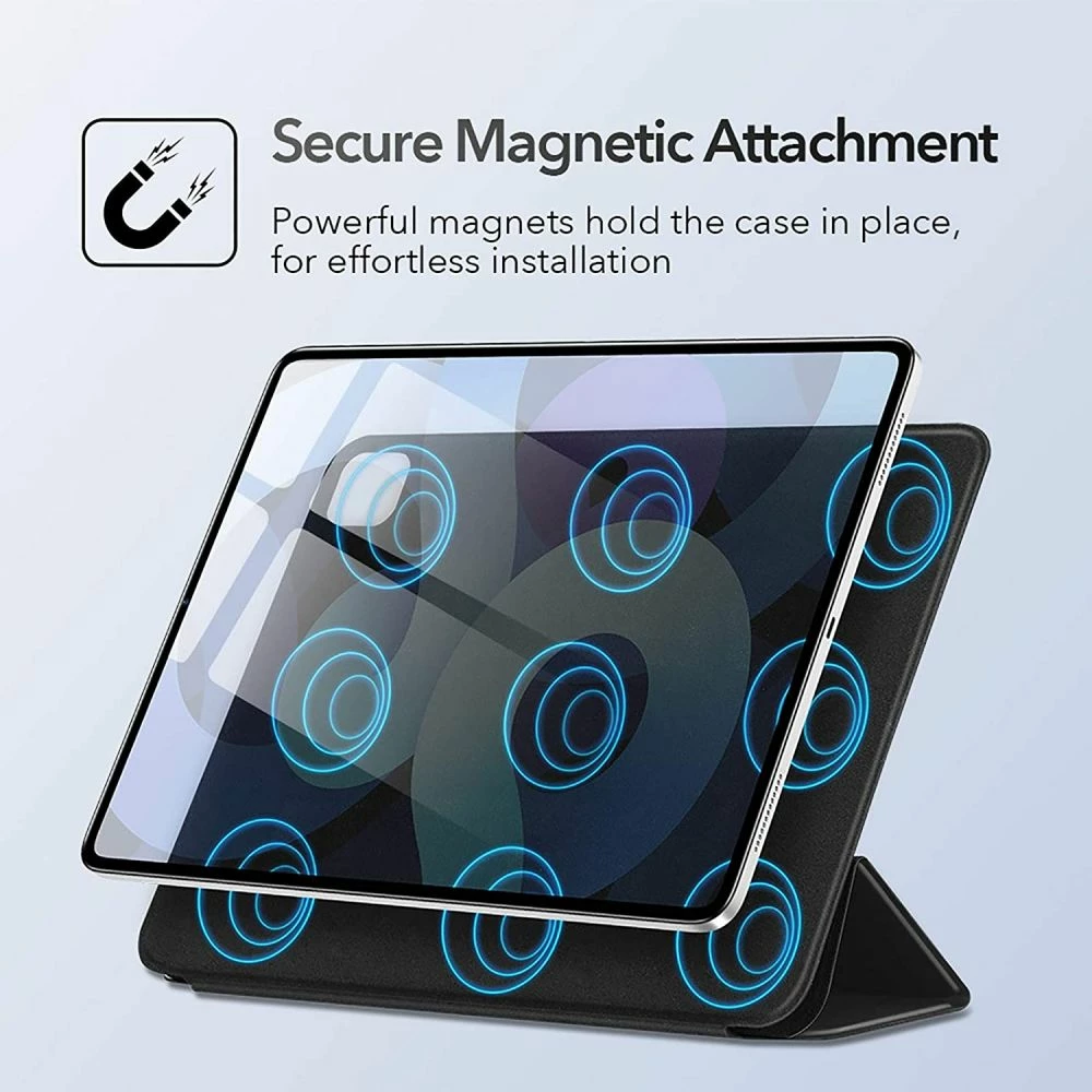 Mbështjellës magnetik ESR Rebound Magnetic për iPad Air 10.9\" (2020 4th gen / 2022 5th gen), me kapak, me stand, i zi, 1 copë