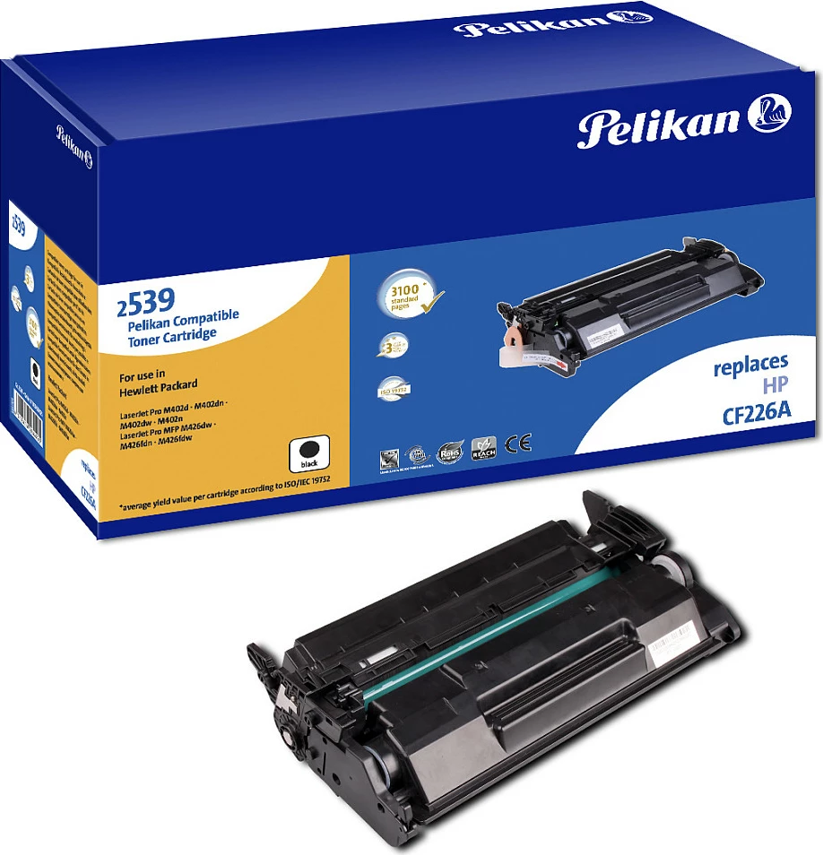 Toner Pelikan zëvendësues për HP CF226A, 3100 faqe, i zi