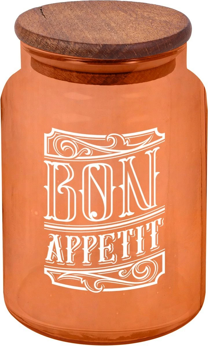 Kavanoz qelqi me kapak druri, Hermia Concept, CoGStojBroW01-89 WBA, shumëngjyrësh, 890ml