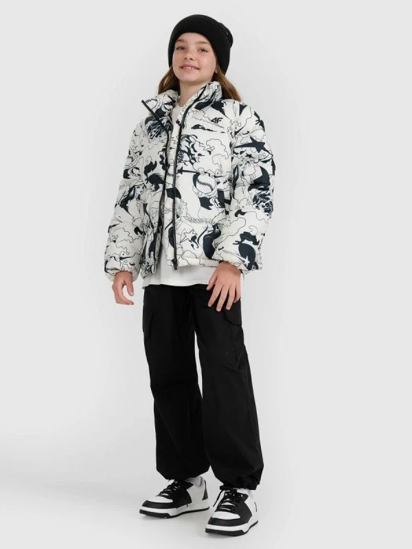 Jakne për vajza 4F, e mbushur me material sintetik