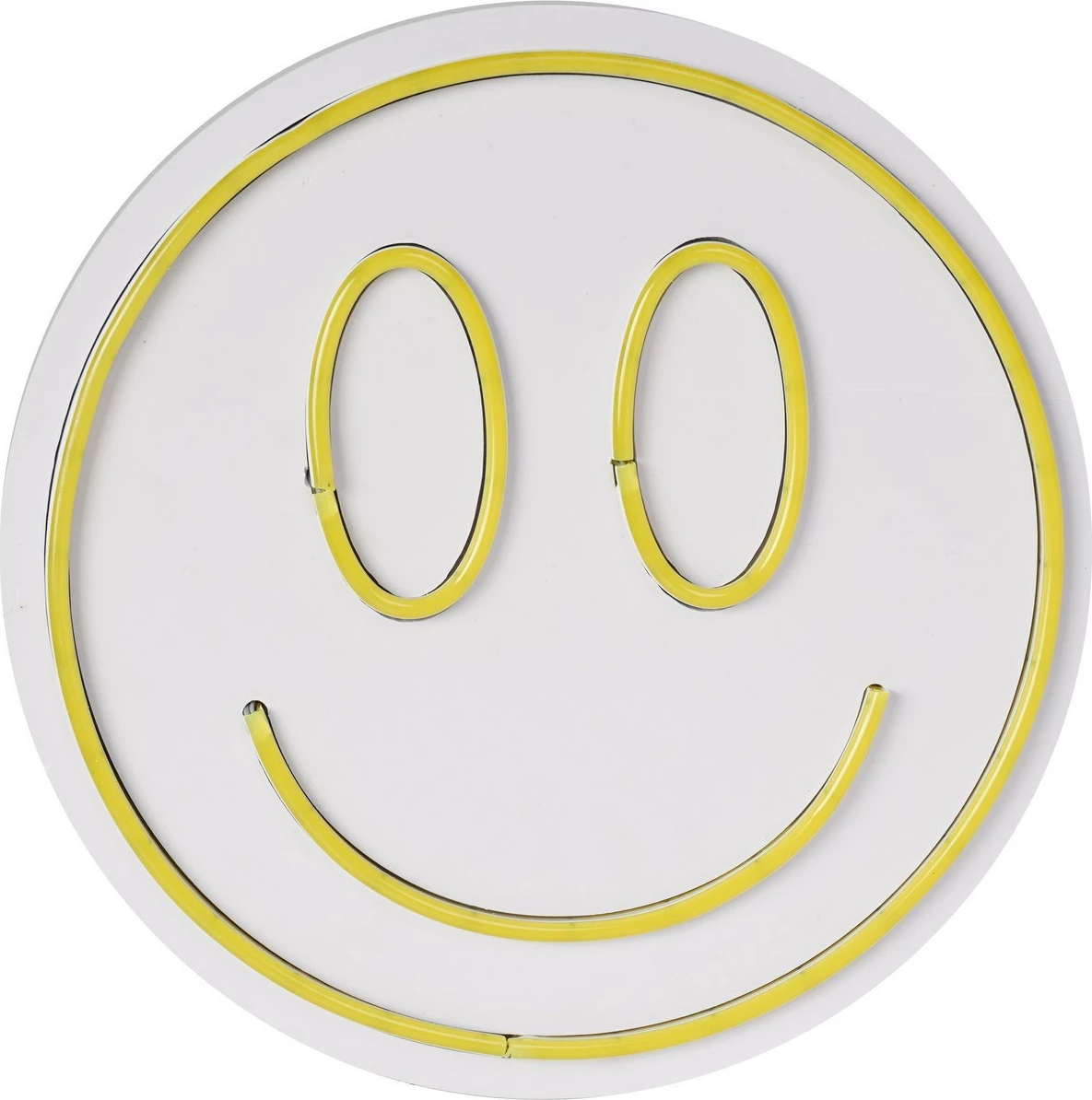 Dritë dekorative LED plastike, Smiley, e verdhë