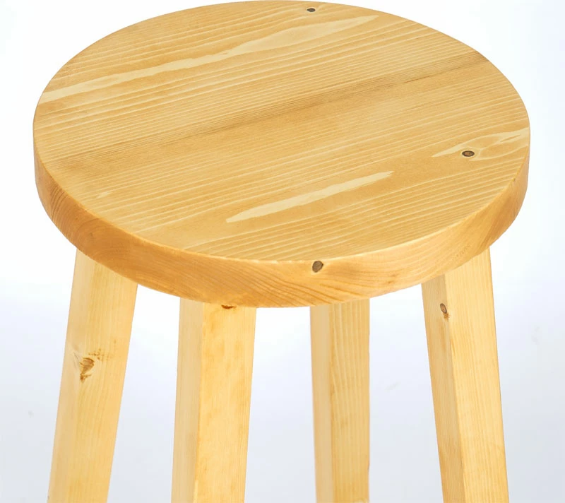 Karrige për bar prej druri, Vistran,, natyrale, D28x70cm