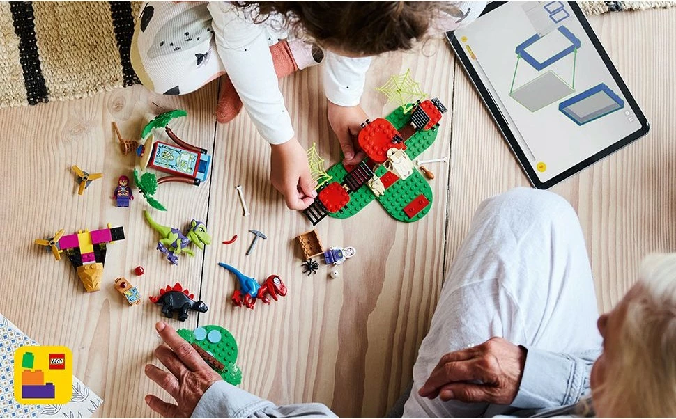 Set ndërtimi LEGO Marvel 11200 Spidey-Rex vs Gobby-Raptor, 143 pjesë, multikolor