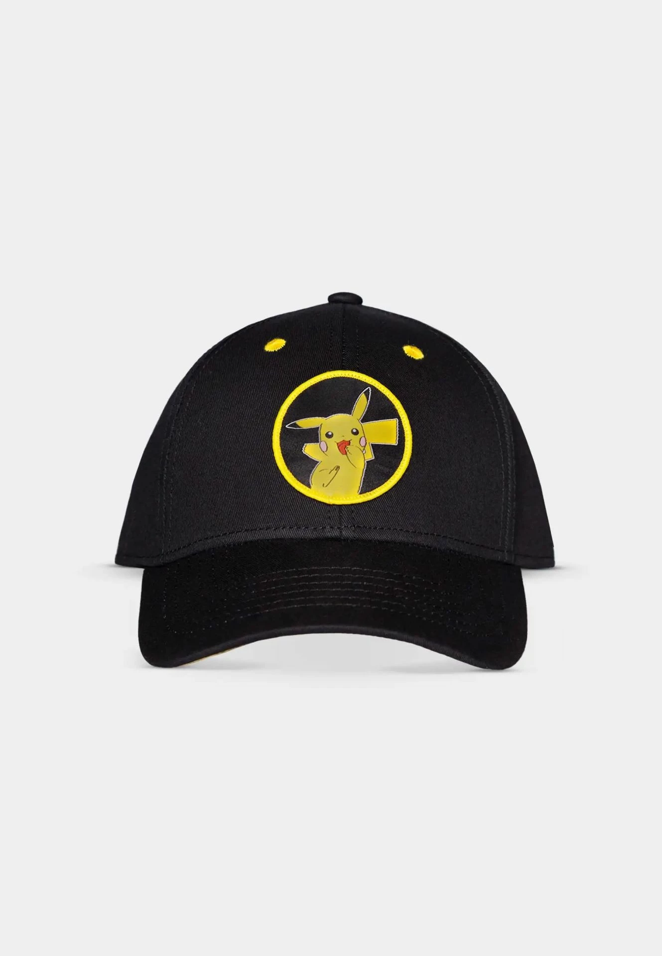 Kapele e rregullueshme Difuzed Pokémon Patch 25, me patch Pikachu dhe print #25, e zezë