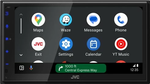 Media player JVC KW-M595DBT, 6.8 inch, Bluetooth, Apple CarPlay, Android Auto, zi