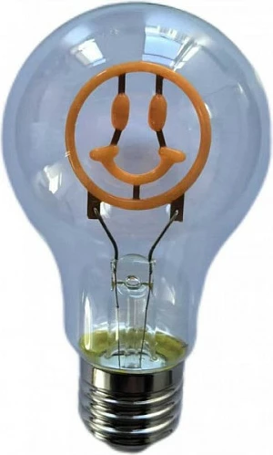 Llambë LED dekorative Synergy21 Retrofit E27 A60 Smiley, transparente