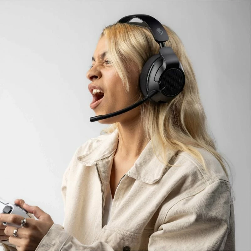 Kufje gaming Skullcandy për meshkuj, të zeza