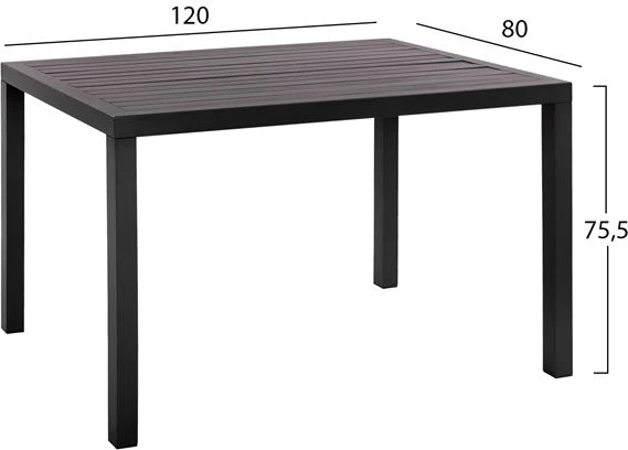 Set kopshti tavolinë & karrige Leon FH10525, 5 pjesë, hiri