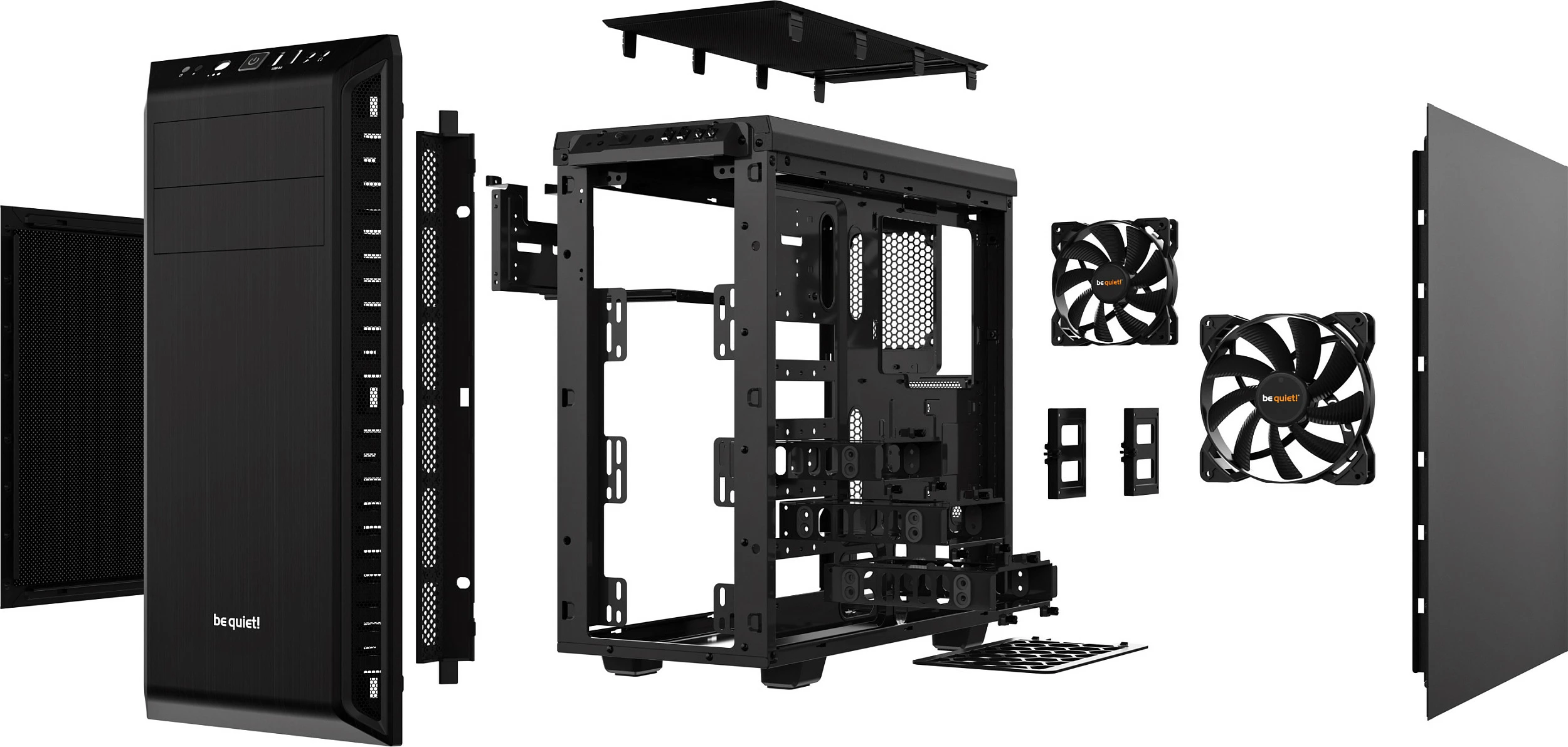 Kasë be quiet! Pure Base 600, Midi Tower, ATX, micro ATX, Mini-ITX, e zezë