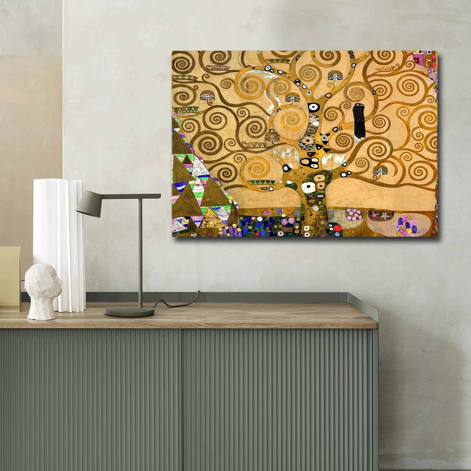 Pikturë dekorative në kanavacë, Pema e Jetës, Gustav Klimt, 70x100cm