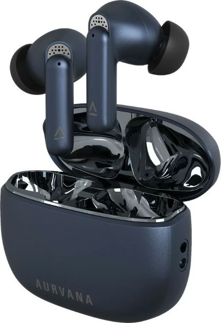 Kufje TWS në vesh, Creative Aurvana Ace Mimi, Bluetooth 5.3, ANC, deri 28h, karikim pa tela, navy blue