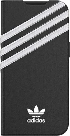Mbështjellës Adidas OR Booklet Case PU për iPhone 13/13 Pro 6.1", zi-bardhë