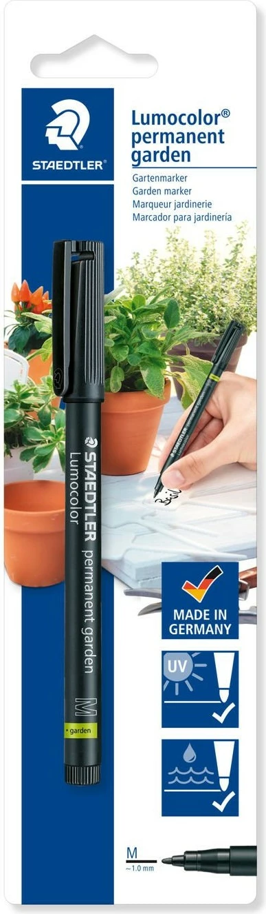 Marker permanent STAEDTLER Lumocolor 319 GM, i zi, 1mm, Gjermani