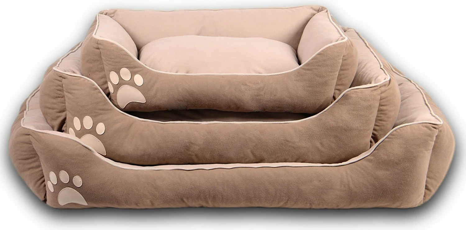 Shtrat për qen e mace Lucy, Paws & Whiskers, S, kafe/bezh