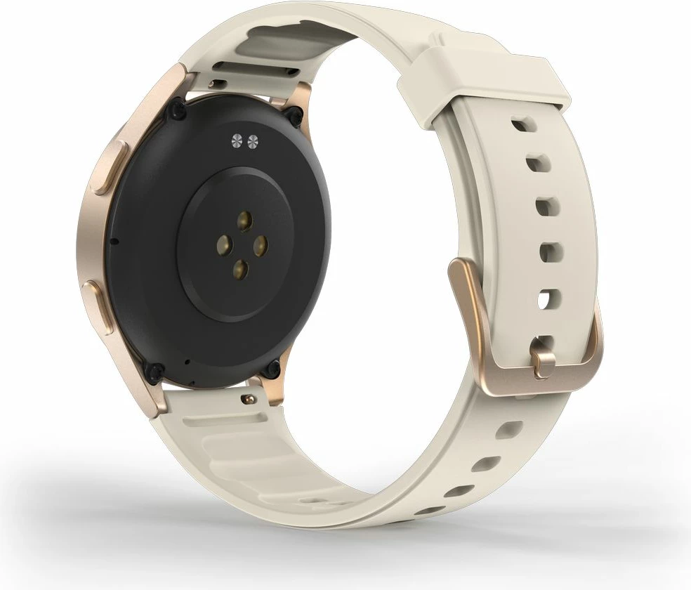 Smartwatch Hama 8900 GPS AMOLED 1.32", rrip silikoni bezhë, Gold