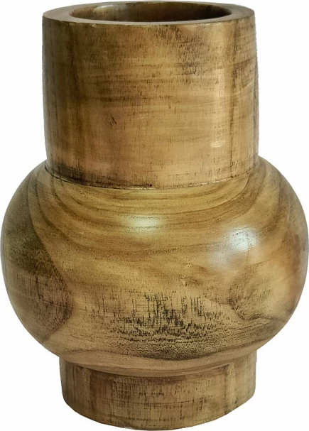 Vazo druri Cedar, ngjyrë kafe, 21x21x27 cm