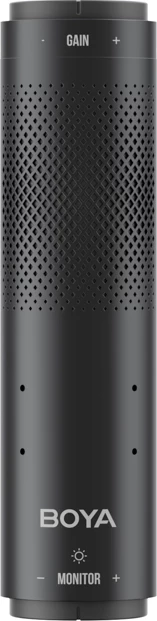 Mikrofon BOYA K9 me kabllo USB-C, 48 kHz 24-bit, RGB, me stendë tavoline dhe pop filter, i zi