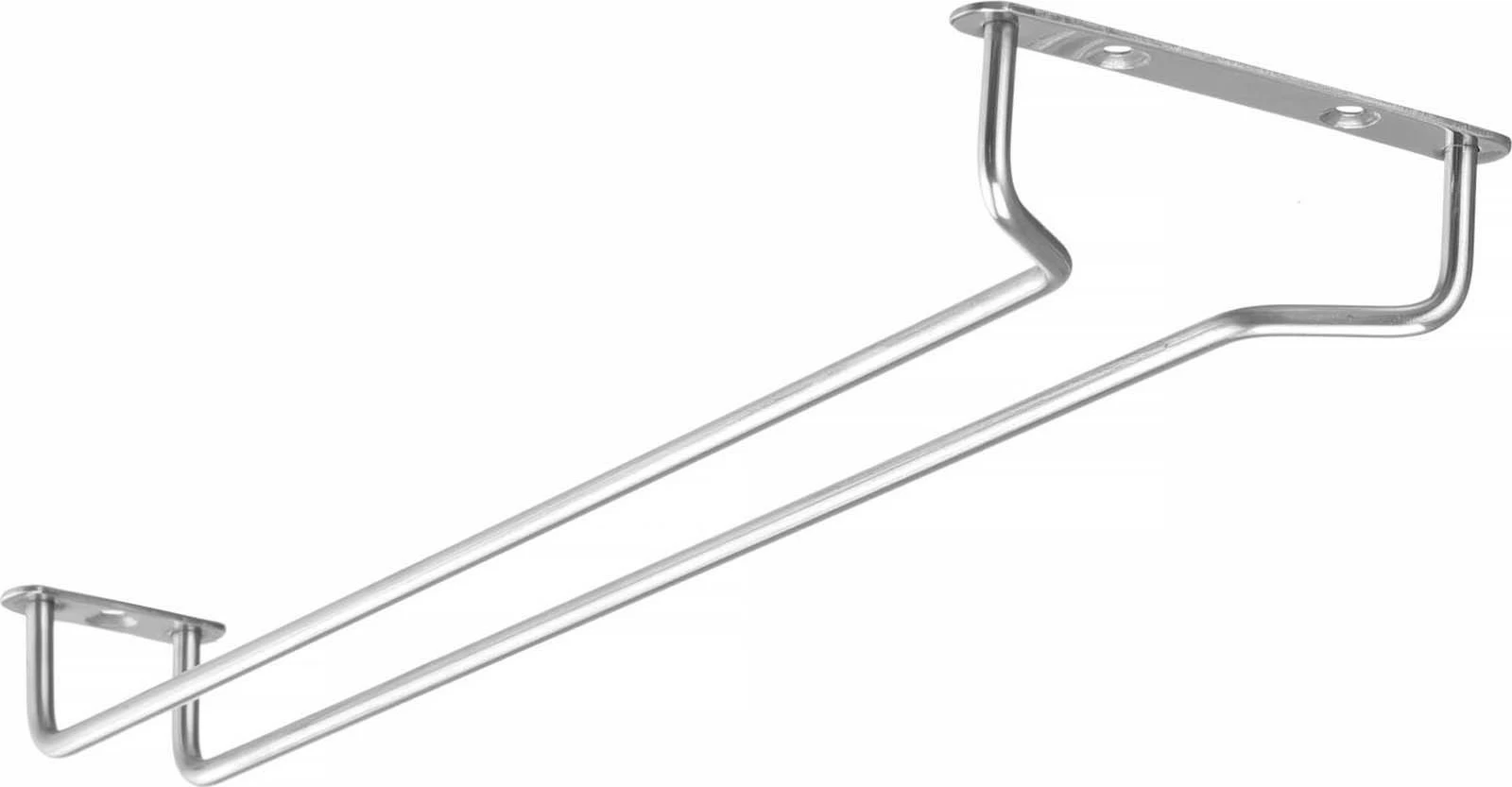 mbajtës gotash, Bar Up, 1 rresht, 408x115x30 mm, çelik inox, argjendtë