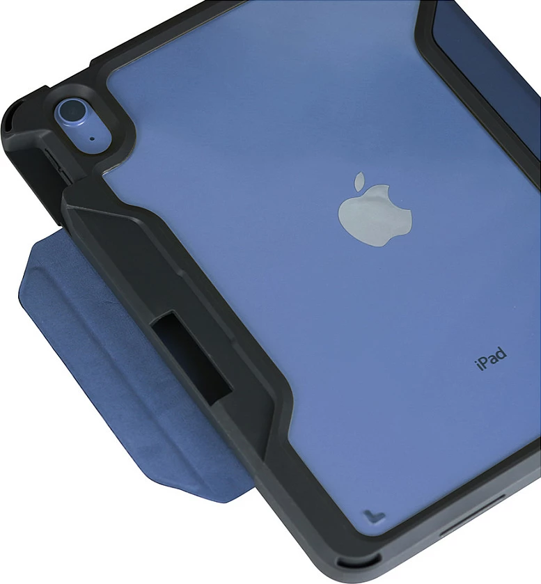 Mbështjellës për tablet DEQSTER Rugged MAX, për iPad 10.9" (Gen 10), flip case, me stand, blu