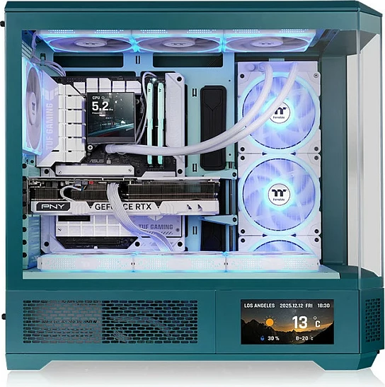 Panel LCD 6.0" Thermaltake View 600 TG, kit paneli, Transformative Teal