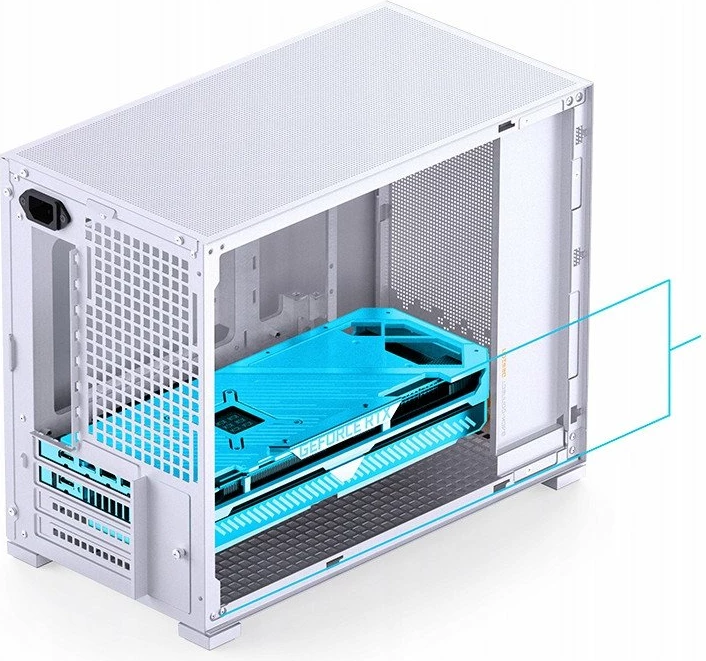 Kasë Jonsbo D32 STD mini tower për mATX/Mini-ITX, e bardhë