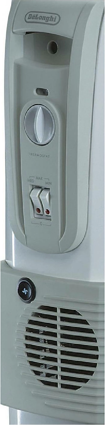 Radiator me vaj elektrik, DeLonghi KH770925V, 2500W, 9 elemente, me ventilator, bardhë