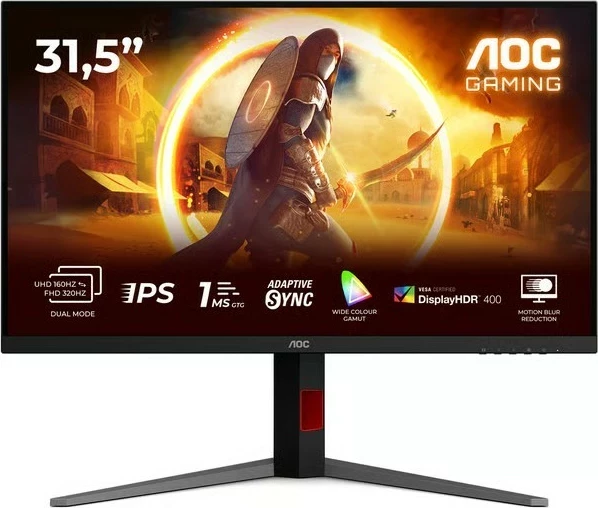 Monitor AOC U32G4U, 31.5 inç, 4K, 160Hz, Fast IPS, e zi