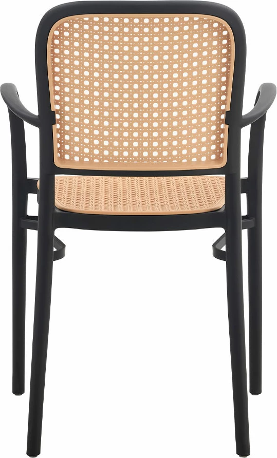 Karrige Vienna, e zezë-natyrale, 55x53x85.5 cm