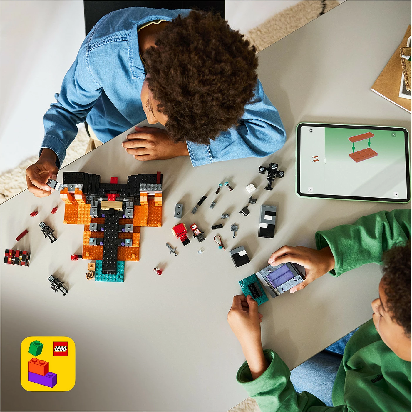Set ndërtimi LEGO Minecraft Wither Battle 21590, 494 copë, 7 figura, shumëngjyrësh