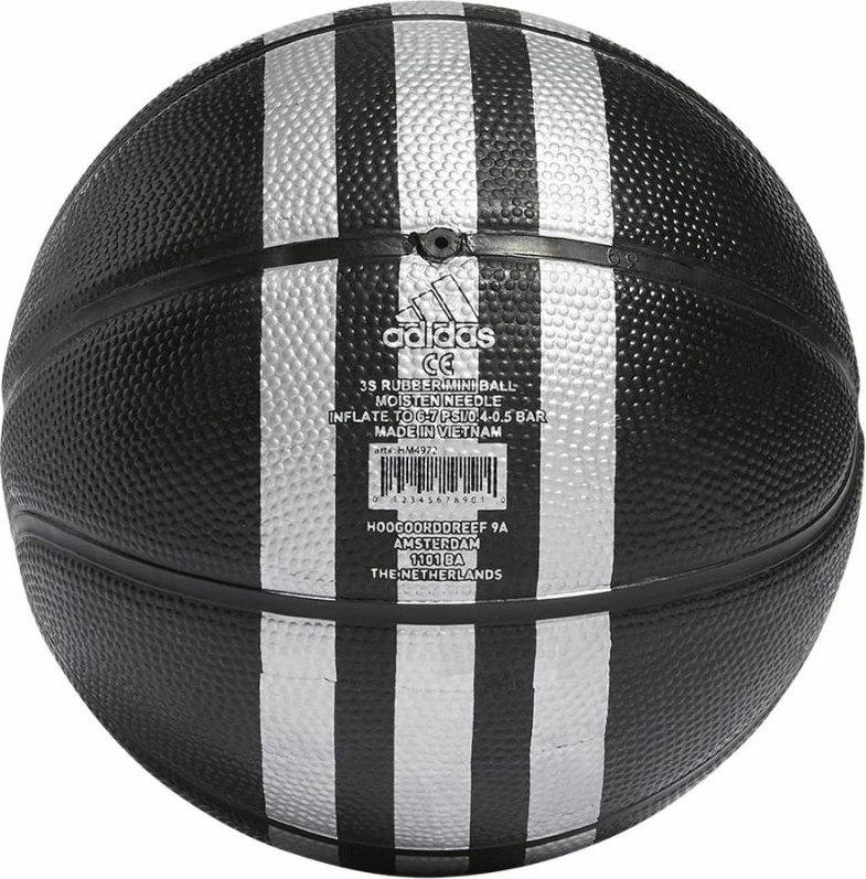 Top basketbolli adidas për të gjithë, i zi [Madhësia: 3]