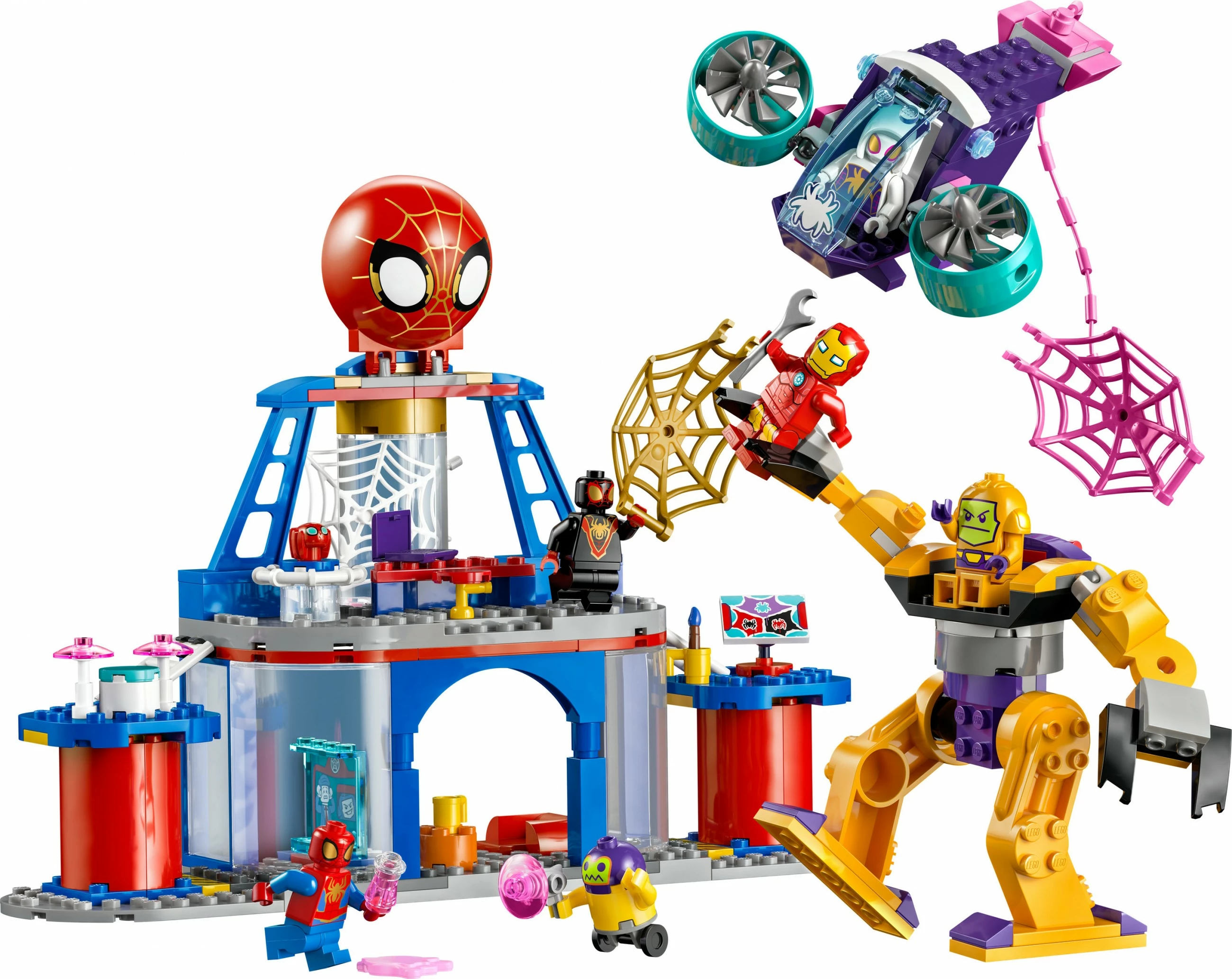 Set LEGO Marvel 10794 Spidey Team Headquarters, lodër ndërtimi për fëmijë