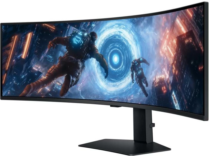 Monitor Samsung Odyssey G9 S49FG912EU (LS49FG912EUXEN) 46" ultrawide i lakuar TFT/LCD, e zezë