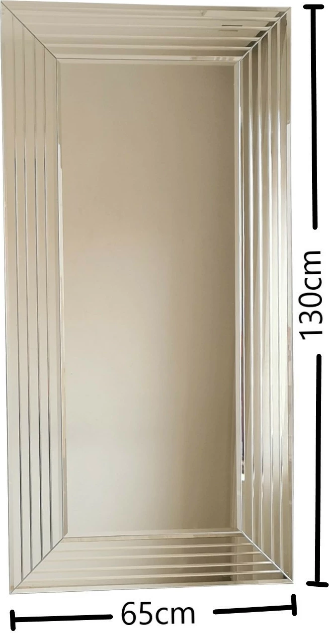 Pasqyrë Hanah Home, A305D, ngjyrë argjendi, 60x100cm