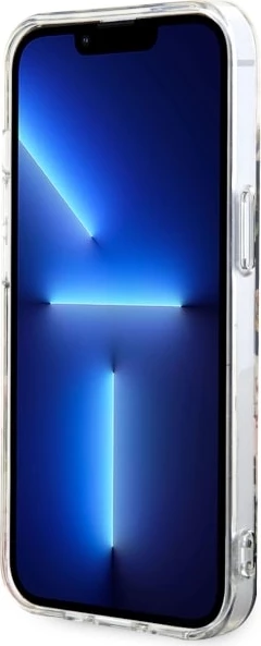 Mbështjellës Guess GUHMP14MHCFWSK për iPhone 14 Plus 6.7", Flower MagSafe, zi