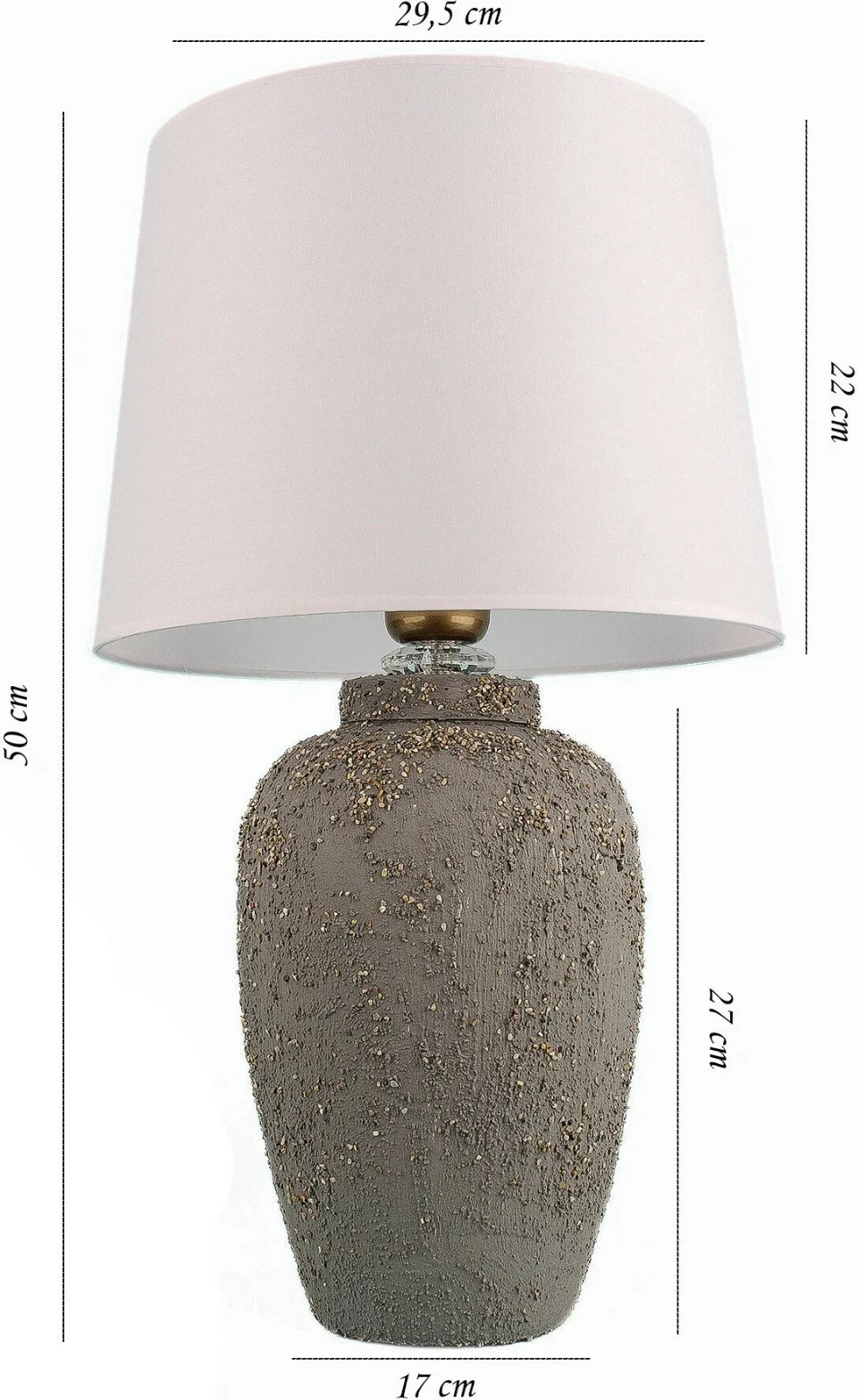 Llambë tavoline Opviq, YL701, gri dhe e bardhë