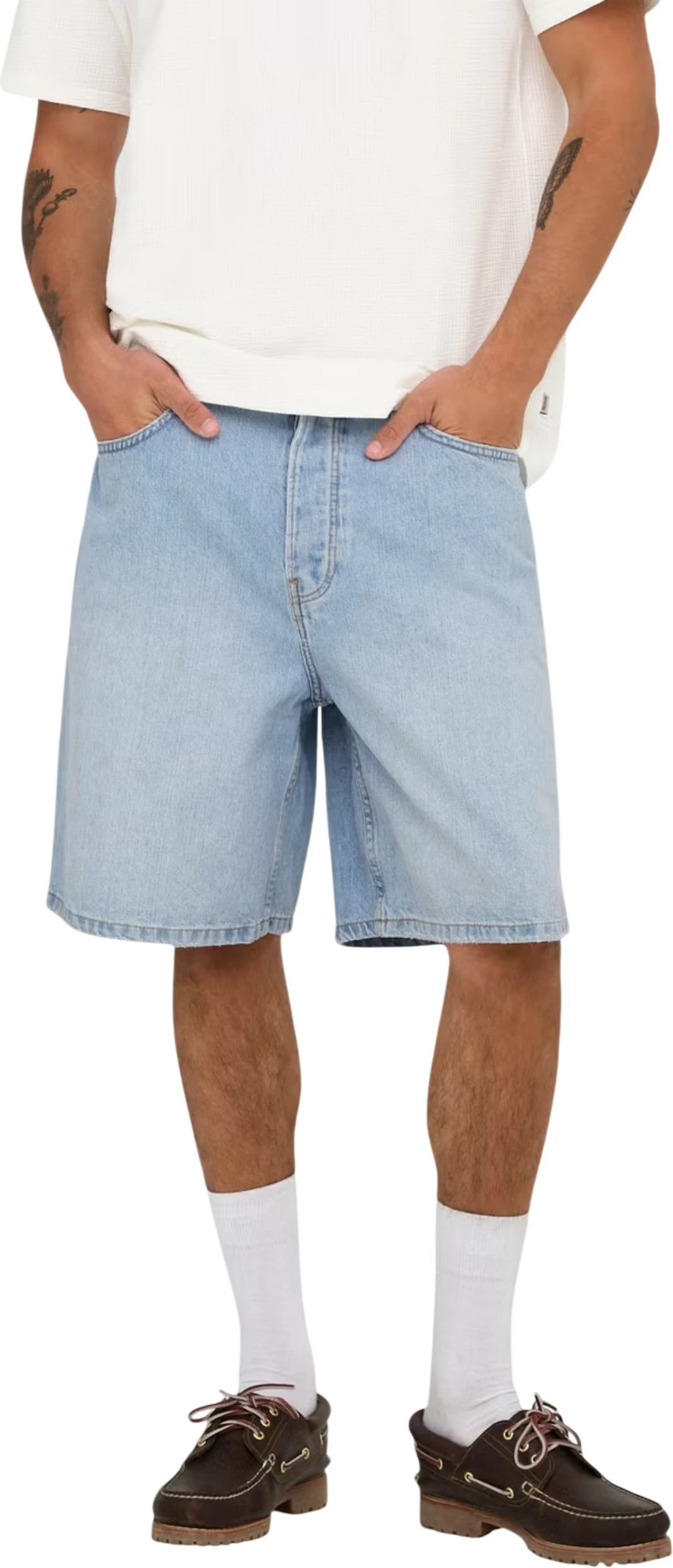 Shorce për meshkuj Only & Sons ONSFADE LB 3155 TAI, xhins i çelët