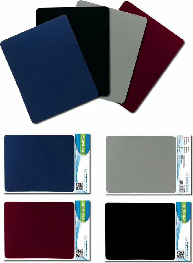 Mauspad Esperanza EA145B 23 x 19 cm, 2 mm, blu