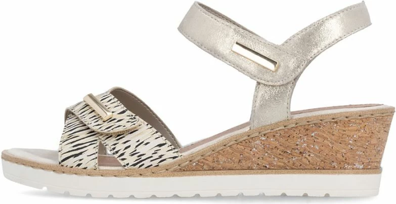 Sandale platforme për femra Remonte R6266-90, të arta