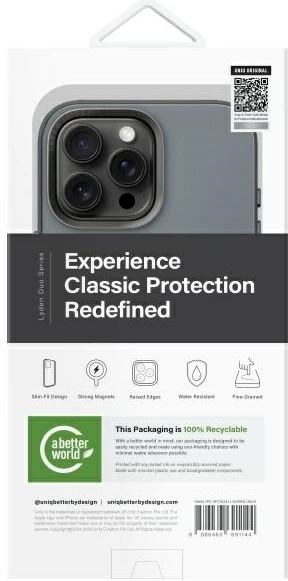 Mbështjellës UNIQ Lyden DS për iPhone 16 Pro Max 6.9", Magclick, blu e zezë