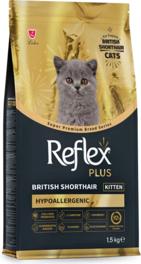 Reflex Plus Hipoalergjik British Shorthair Ushqim për Kafshët e Vogla 1,5kg