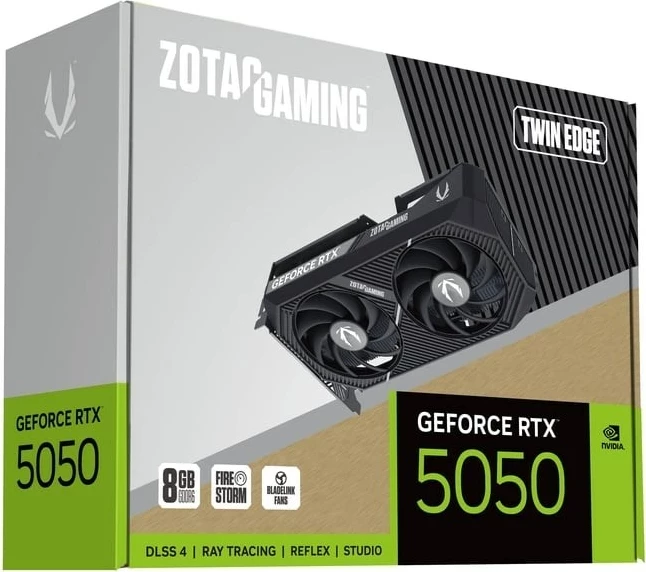 Kartë grafike ZOTAC GAMING GeForce RTX 5050 Twin Edge, 8 GB GDDR6, e zezë