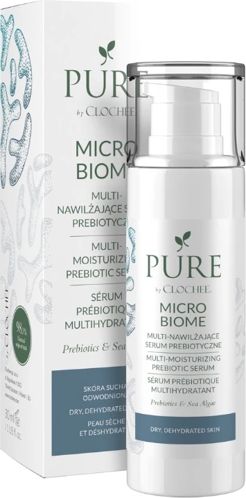Serum për fytyrë Clochee Microbiome Multi-Hydrating Prebiotic për femra, 30ml