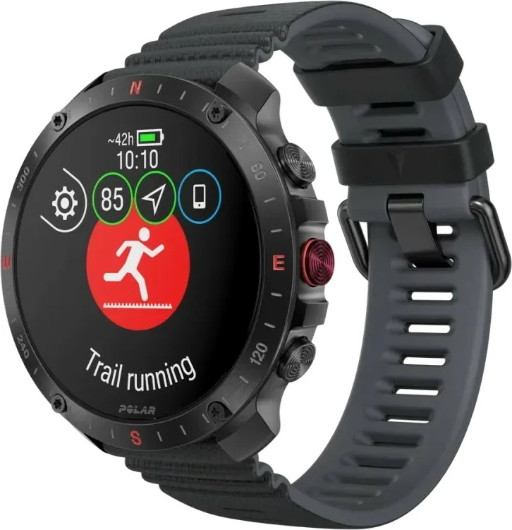 Smartwatch Polar Grit X2 Pro HR S-L, 32GB, 488mAh, e zezë