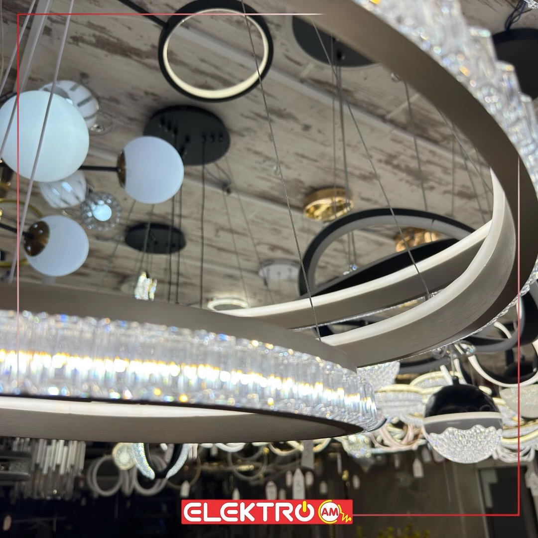 Abazhur LED i varur me kristale 11085-40+60+80 GR