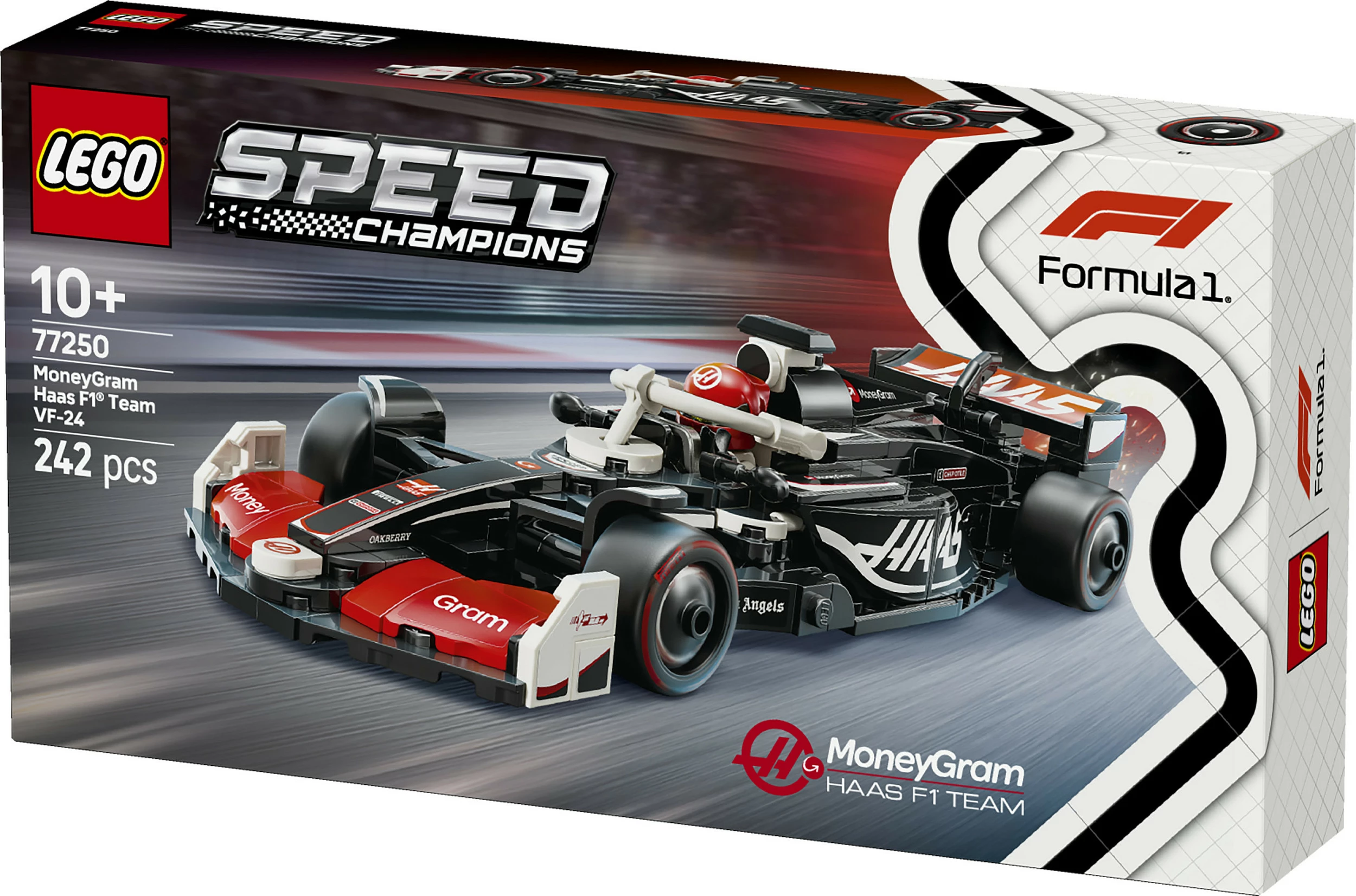 Set ndërtimi LEGO MoneyGram Haas F1 Team VF-24, 242 pjesë, shumëngjyrësh