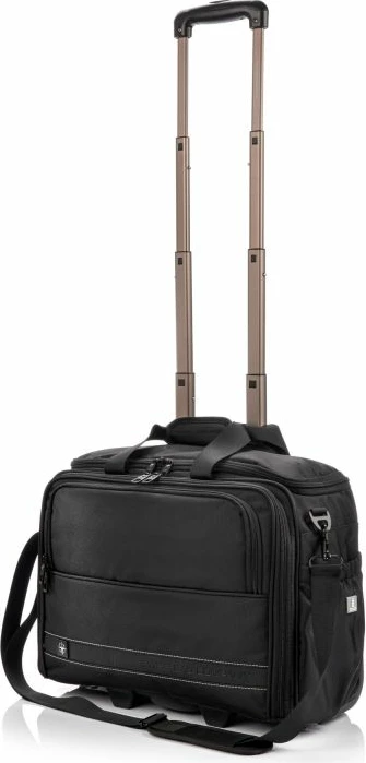 Çantë udhëtimi me rrota SwissBags, për meshkuj dhe femra, e zezë
