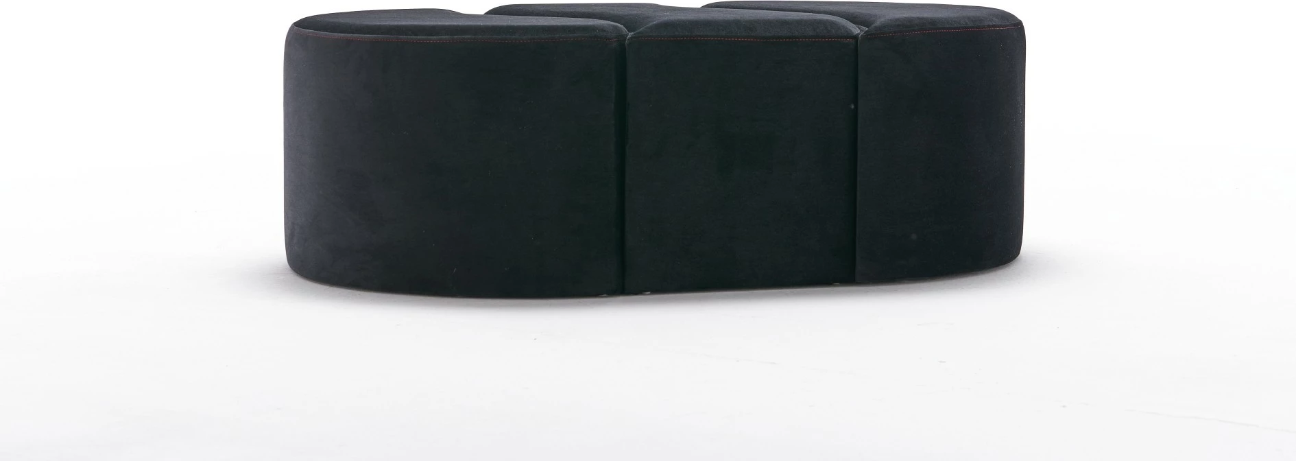 Pufë Alya, Atelier del Sofa, anthracite dhe rozë, set prej 2 copash